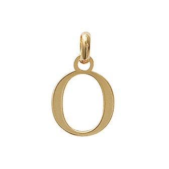 Pendentif plaqué-or 750/000 3 microns alphabet 287POI15