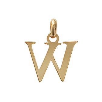 Pendentif plaqué-or 750/000 3 microns alphabet 287POI22