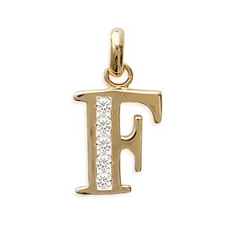 Pendentif plaqué-or 750/000 3 microns oz alphabet
