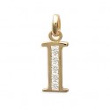Pendentif plaqué-or 750/000 3 microns oz alphabet