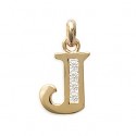 Pendentif plaqué-or 750/000 3 microns oz alphabet
