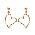 Boucles d'oreilles plaqué or 750/000 3 microns 