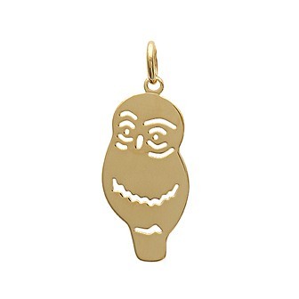 Pendentif plaqué-or 750/000 3 microns