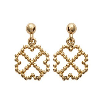 Boucles d'oreilles plaqué or 750/000 3 microns 