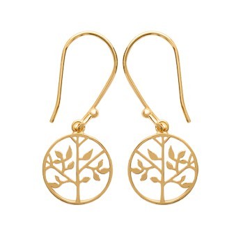 Boucles d'oreilles plaqué or 750/000 3 microns
