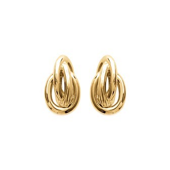Boucles d'oreilles plaqué or 750/000
