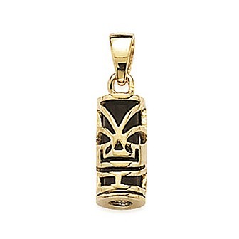 Pendentif plaqué-or 750/000 3 microns imitation onyx
