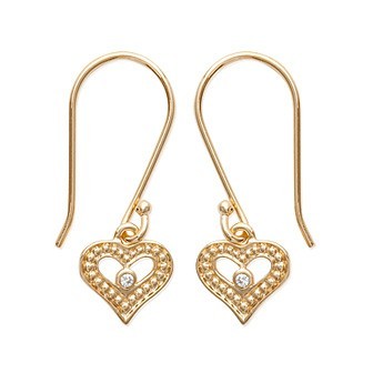 Boucles d'oreilles plaqué or 750/000 3 microns oz 