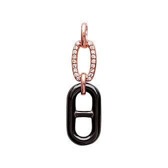 Pendentif plaqué-or rose 750/000 3 microns oz céramique