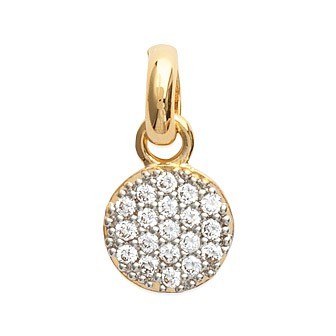 Pendentif plaqué-or 750/000 3 microns bicolore oz 27POI1