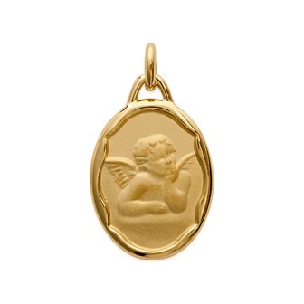 Pendentif plaqué-or 750/000 3 microns
