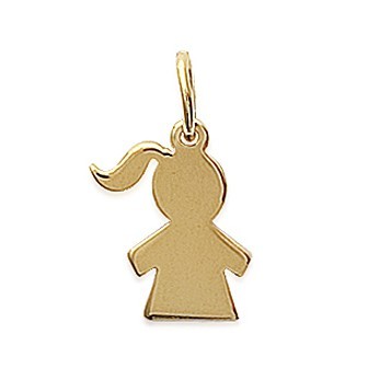Pendentif plaqué-or 750/000 3 microns