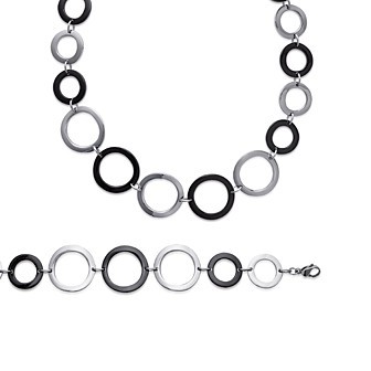  Bracelet femme acier 316 L ruthénium