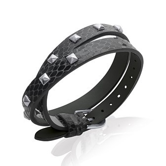 Bracelet acier 316 L cuir