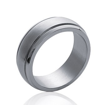Bague alliance homme acier 316 L