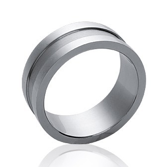 Bague alliance homme acier 316 L