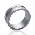 Bague alliance homme acier 316 L