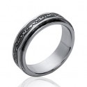 Bague alliance homme acier 316 L