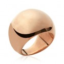 Bague femme acier 316 L doré rose