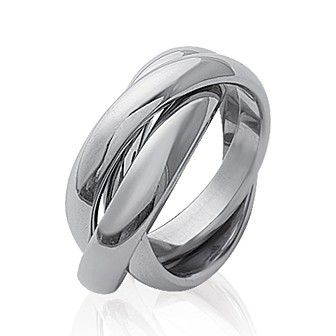 Bague femme acier 316 L
