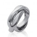 Bague femme acier 316 L