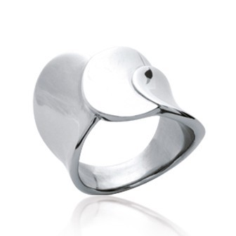 Bague femme acier 316 L