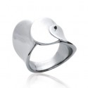 Bague femme acier 316 L