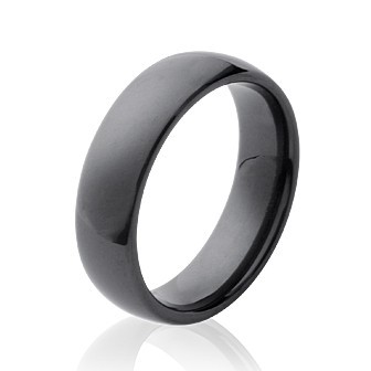 Alliance En Céramique Bleu Marine - 6 Mm De Large, Hypoallergénique, Légère (5 G), Tailles 6 à 12