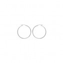 Créoles acier 316 L fil rond 2 mm