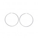 Créoles acier 316 L fil rond 2 mm 