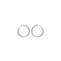 Créoles acier 316 L fil rond 3 mm