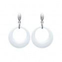 Boucle d'oreilles acier 316 L céramique
