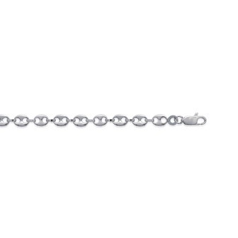 Bracelet argent 925/000 maille grains de café 