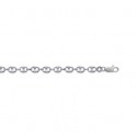 Bracelet argent 925/000 maille grains de café 