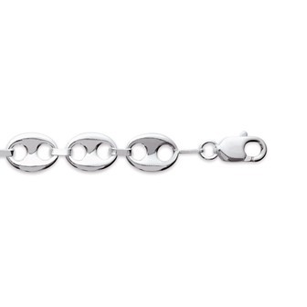 Bracelet argent 925/000 maille grains de café
