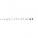 Chaîne argent 925/000 maille forçat bombée 