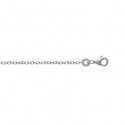 Chaîne argent 925/000 maille forçat diamantée 