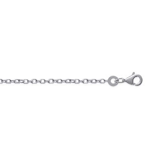 Bracelet argent 925/000 maille forçat diamanté 