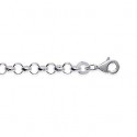 Bracelet argent 925/000 maille jaseron allégée