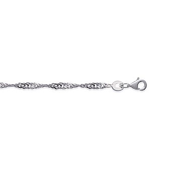 Bracelet argent 925/000 maille Singapour