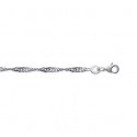 Bracelet argent 925/000 maille Singapour