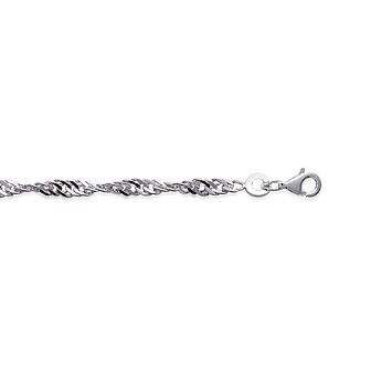 Bracelet argent 925/000 maille Singapour