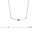 Collier argent 925/000 rhodiée