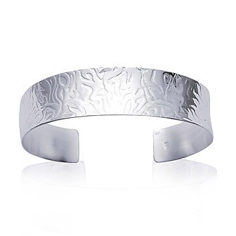 Jonc argent 925/000 rhodiée