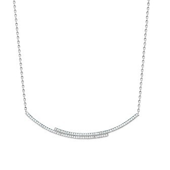 Collier argent 925 rhodiée oz micro serti 87C54545