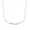 Collier argent 925 rhodiée oz micro serti