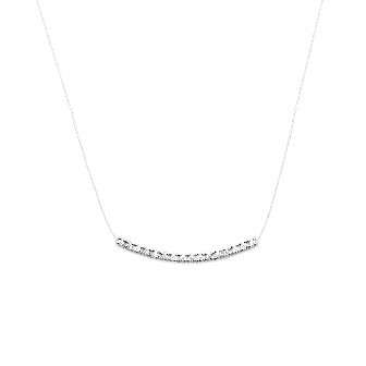 Collier argent 925 rhodiée oz micro serti 87C59942