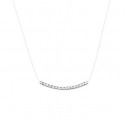 Collier argent 925 rhodiée oz micro serti