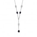 Collier argent 925/000 rhodiée oz