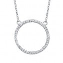 Collier argent 925/000 rhodiée oz 